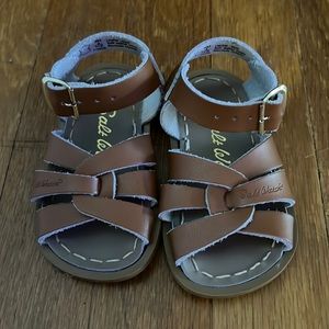 Salt Water Sandals (tan/camel) Baby size 4. Never worn!